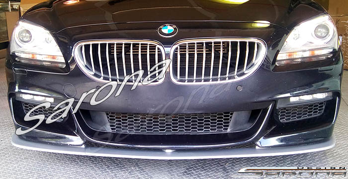Custom BMW 6 Series  Coupe, Convertible & Sedan Front Add-on Lip (2012 - 2016) - $390.00 (Part #BM-075-FA)